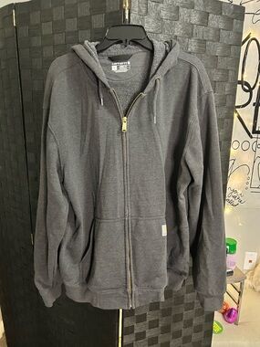 Carhartt Men's Dark Gray Full-Zip Hooded Sweatshirt